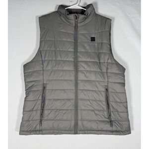Ororo Heated Vest Women's XL Gray Full Zip Insulated Puffer *NO Battery*
